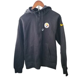 Nike Black Hoodie with Yellow Accents